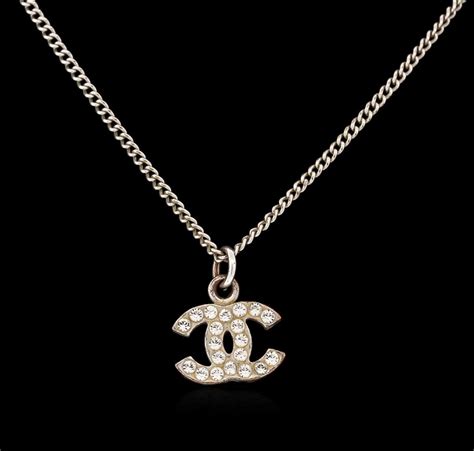 fake chanel logo necklace|authentic chanel necklace.